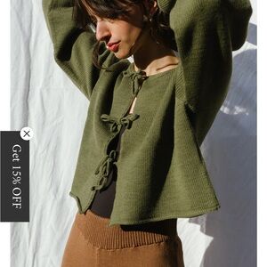 Reina Cardigan Highland Wool / Winter Moss